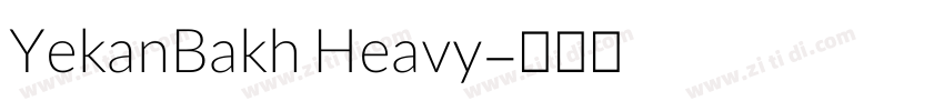 YekanBakh Heavy字体转换